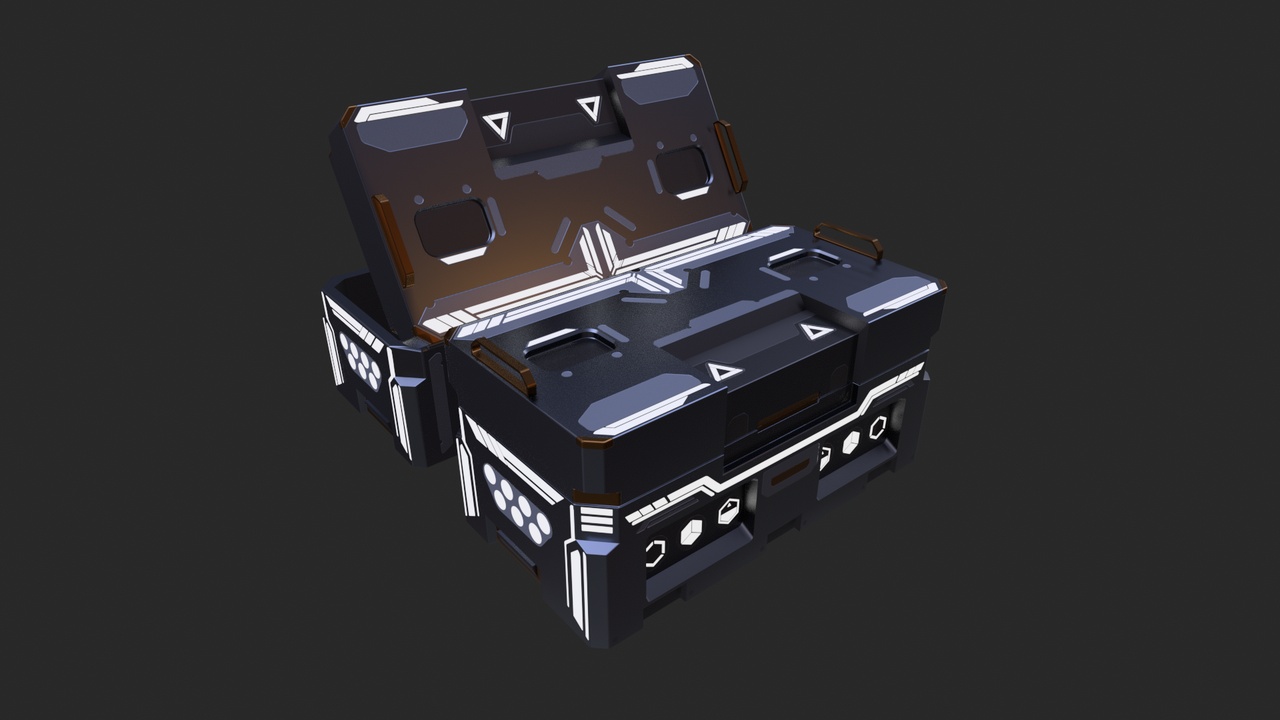 Media 1 for listing Scifi Crate/ Supply Box
