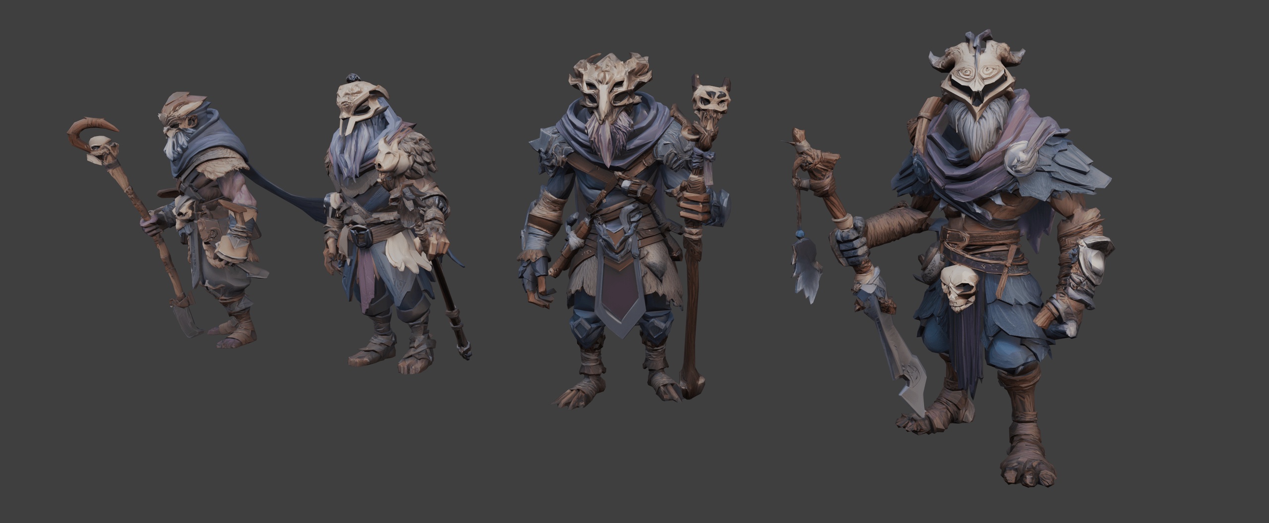 Media 1 for listing Fantasy Wild Shamans 🧙♂️(LowPoly)