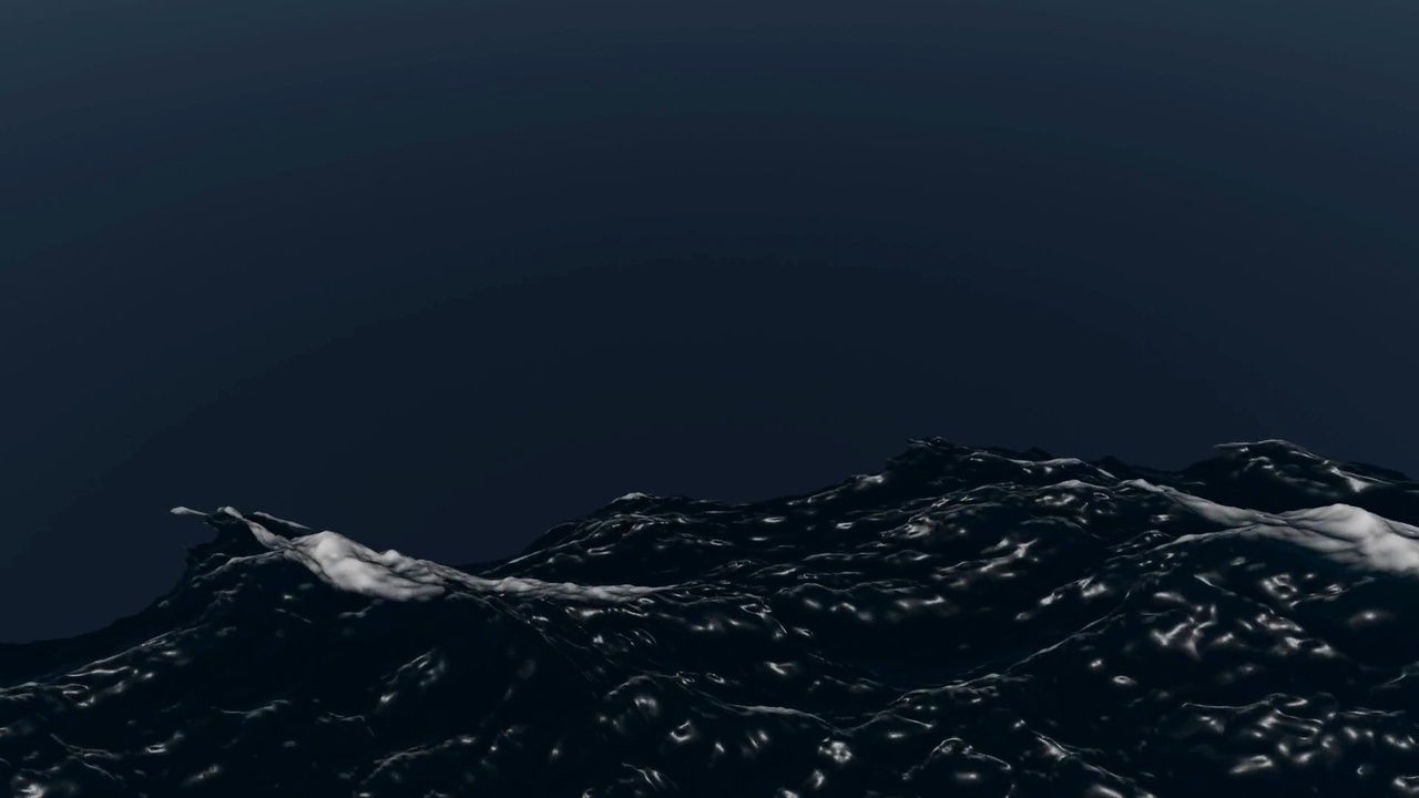 Media 1 for listing Midnight Ocean Waves – Realistic Night Sea 3D Model