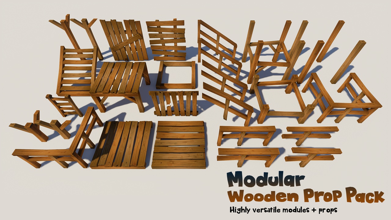 Media 1 for listing Modular Wooden Prop Pack