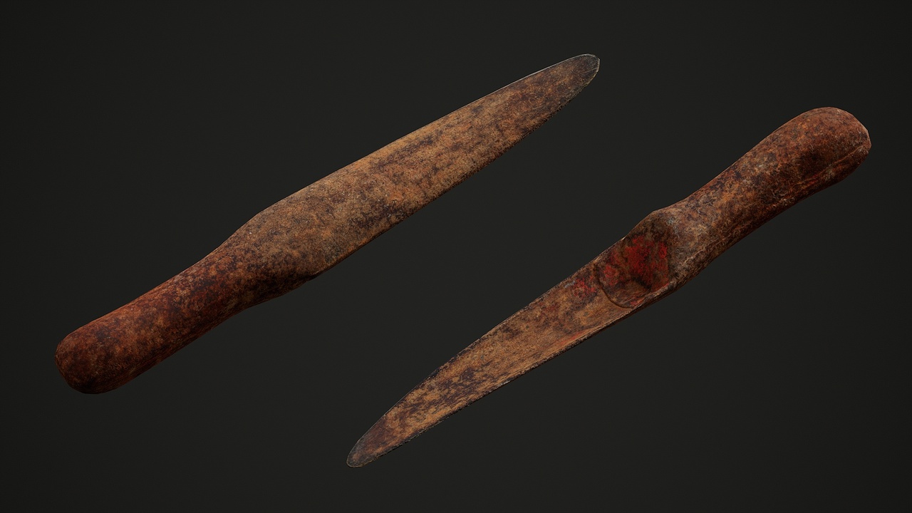 Media 1 for listing Rusty Garden Trowel – Old Hand Tool – Game/Render Ready Photogrammetry Asset