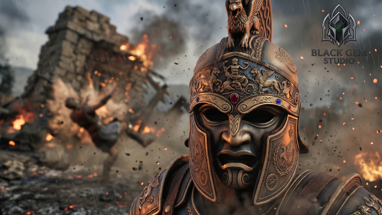 Media 1 for listing Ancient Mythic Warrior Commander Helmet