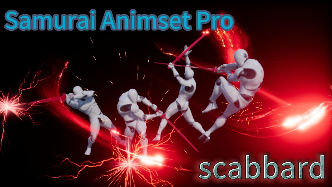 Media 1 for listing Two-Handed Katana Samurai Animset Pro