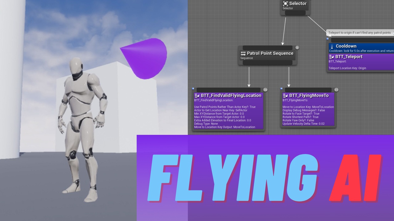 Media 1 for listing Flying AI Movement and Behaviors (Setup In Minutes)