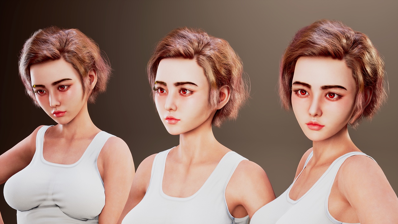 Media 1 for listing Real-time Tousled Short Hair For Metahuman
