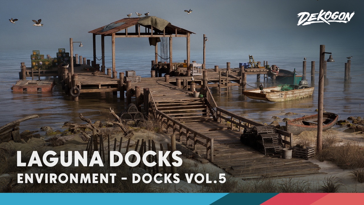 Multimedia 1 para anuncio DOCKS VOL.5 - Laguna Dock (Modular / Low Poly)