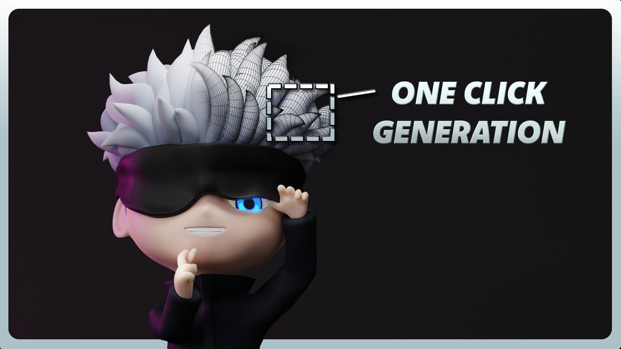 File multimediali per l'articolo Behemox Hair Generator for Blender: 1