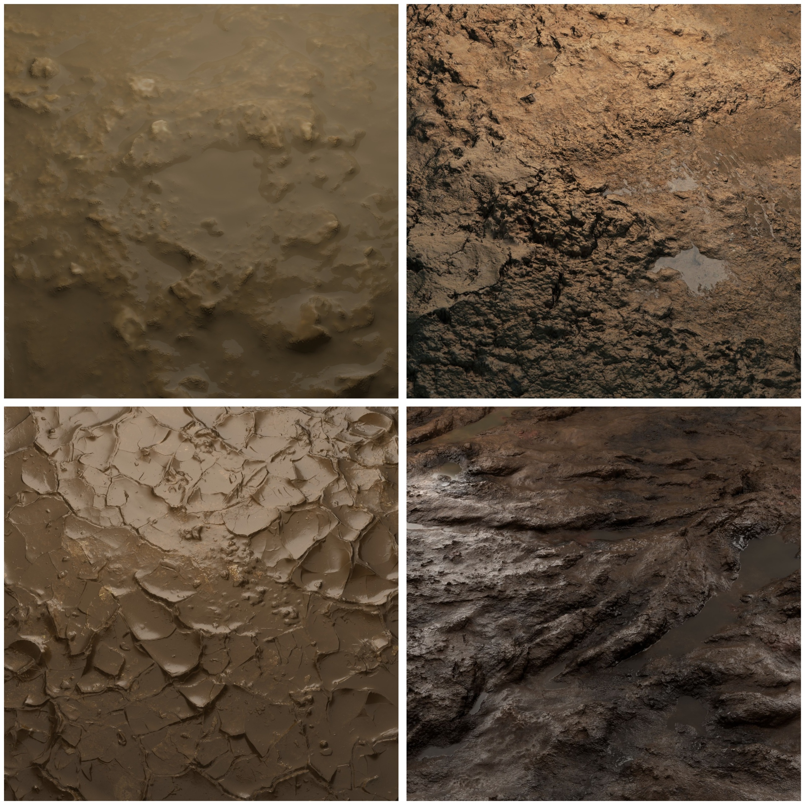Media 1 for listing Mud 8K PBR Texture Collection