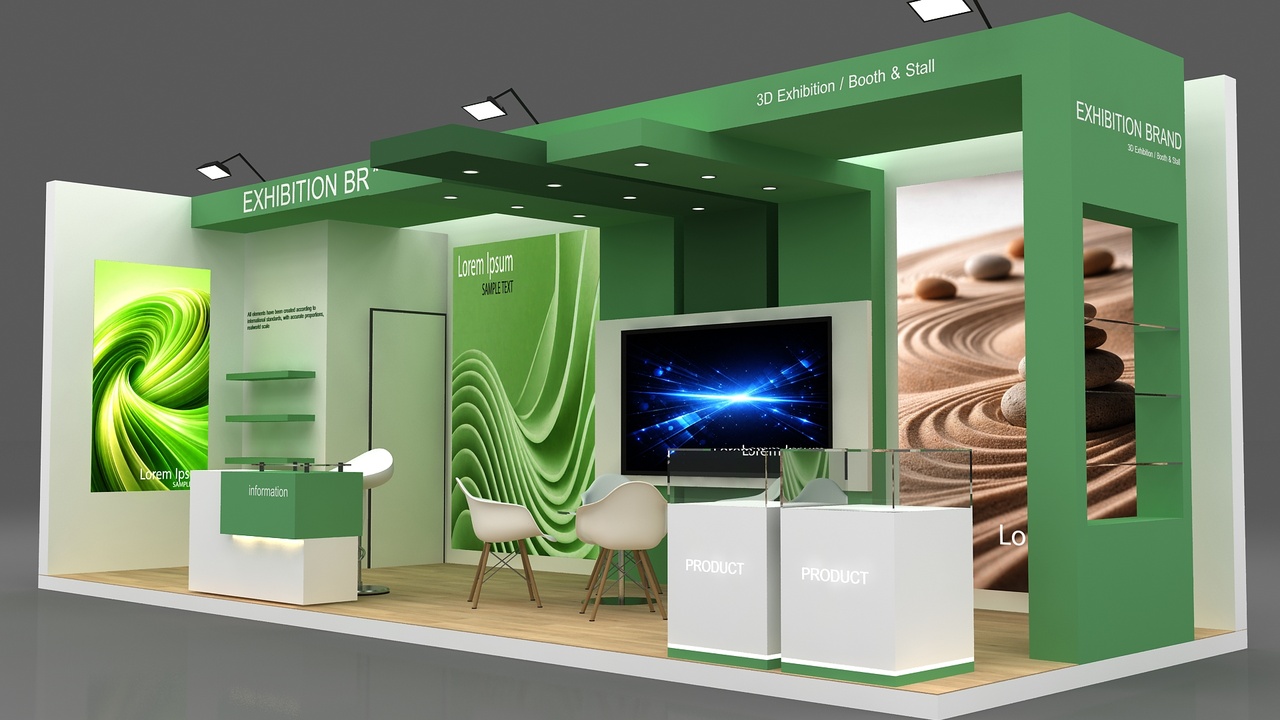 Media 1 for listing exhibition stall booth 3d model