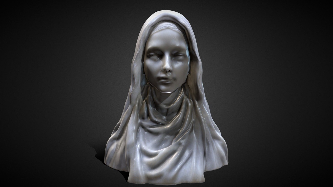 Media 1 for listing Female Marble Statue