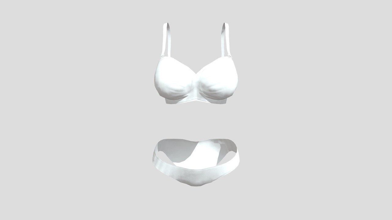 Media 1 for listing 【FREE】 Simple Bra & Panties 3D Model
