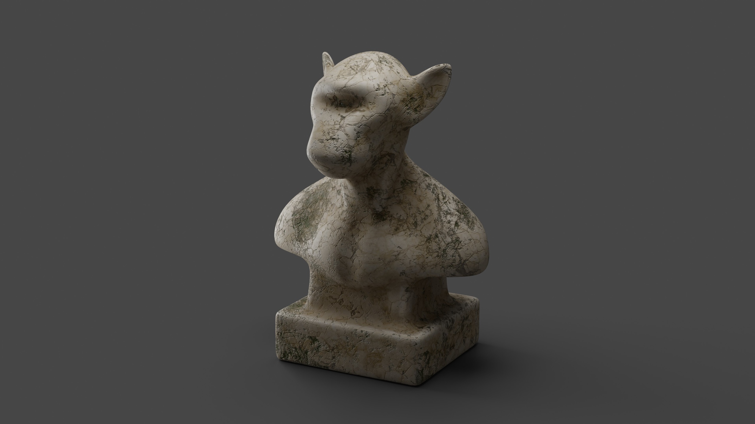 Media 1 for listing Vintage Stone Monkey Statue