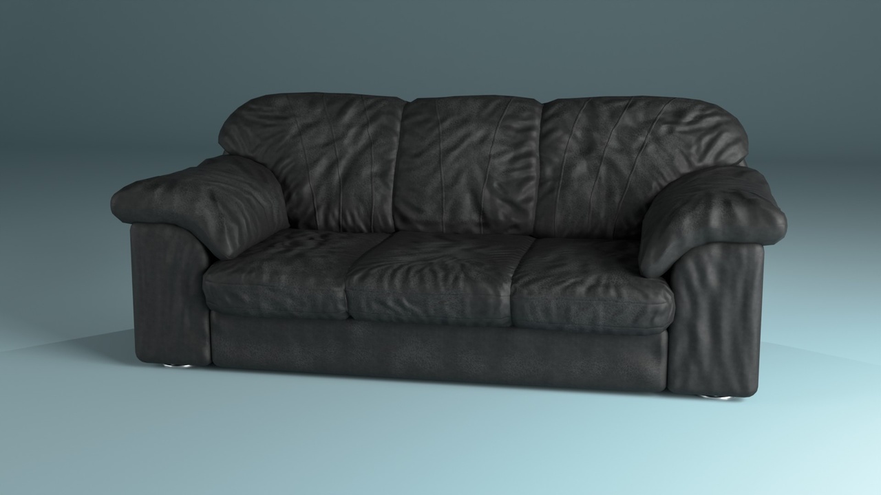 Media 1 for listing Casting Couch - 3-Seater Leather Sofa