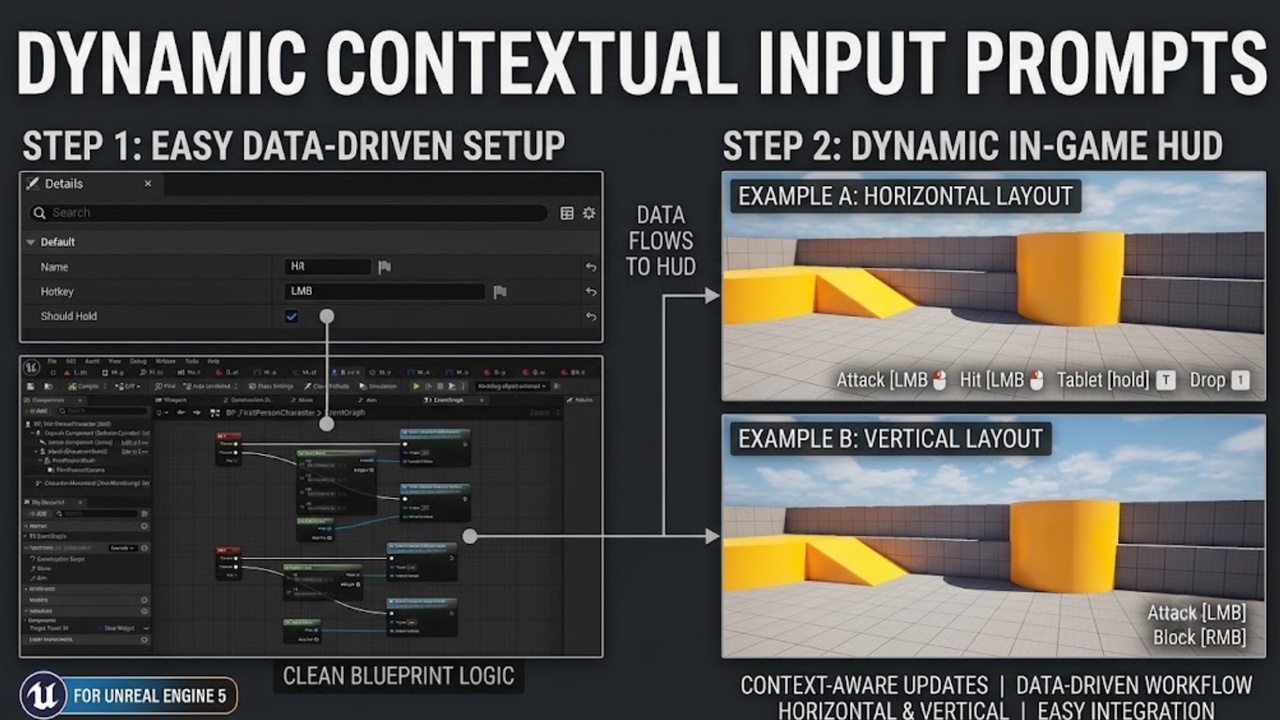 Media 1 for listing FlexInput Hints — Modern Dynamic Control Prompts