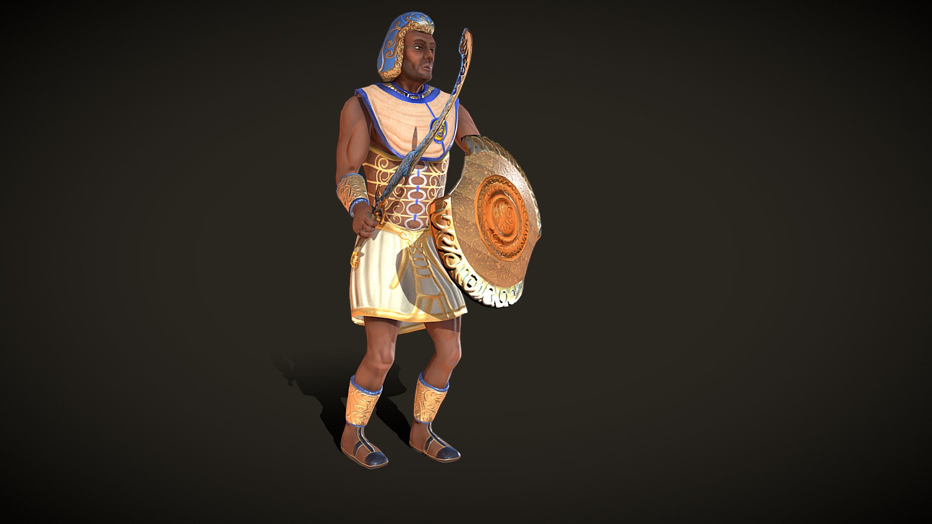 Ancient Egyptian Warrior - Medjay | Fab