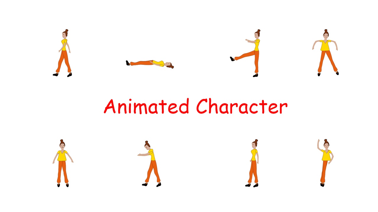 Media 1 for listing Stylized Sporty girl - 2D Casual Character
