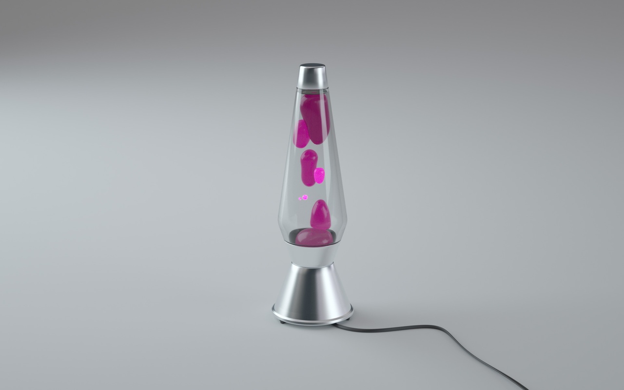 Media 1 for listing High Poly Lava Lamp 3D Model – Fully Procedural Shading