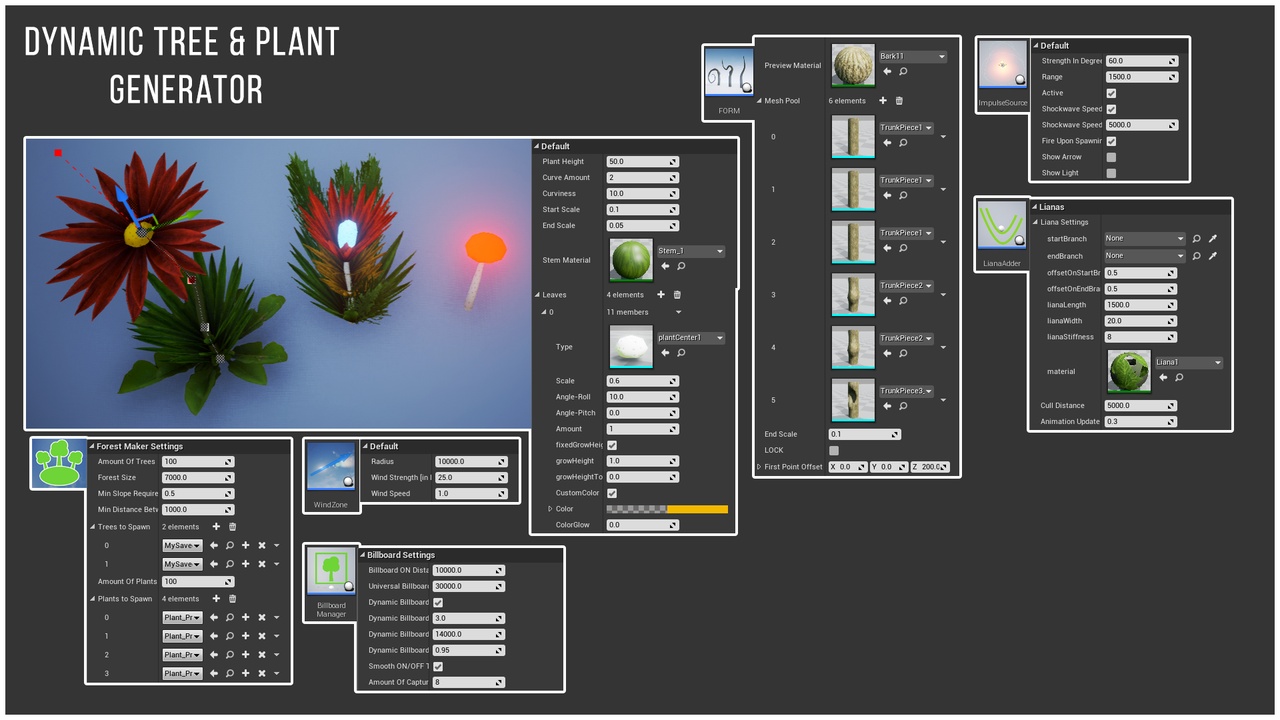 Media 1 for listing Dynamic Tree & Plant Generator