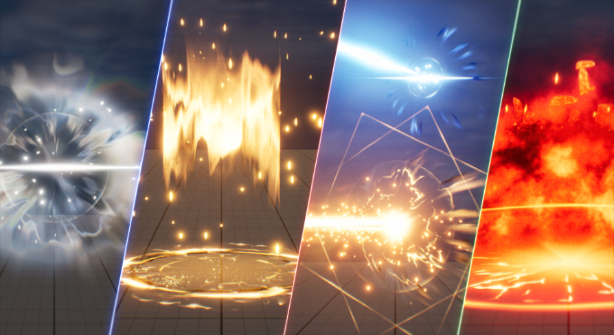 Collection of various Niagara VFX Vol.1 | Fab