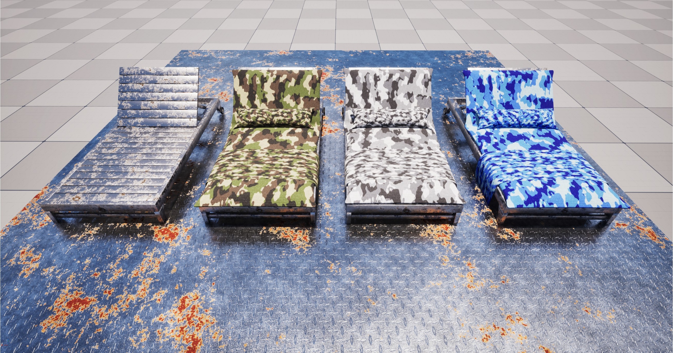 Media 1 for listing Camouflage Sofa Set