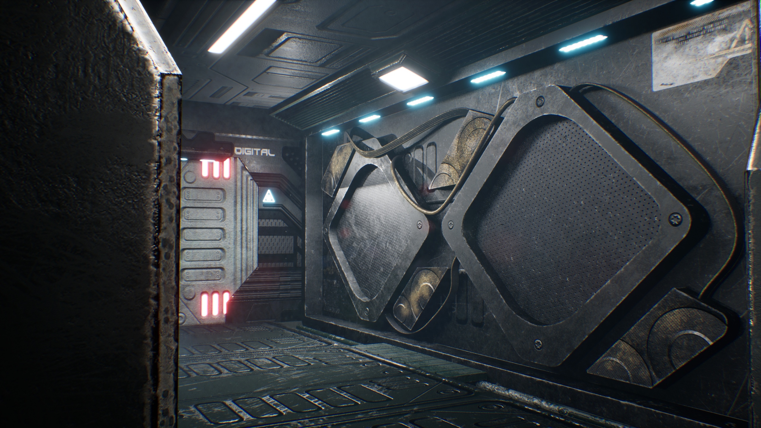 Media 1 for listing Sci-Fi Spaceship Corridor - High Detail Cinematic Environment.