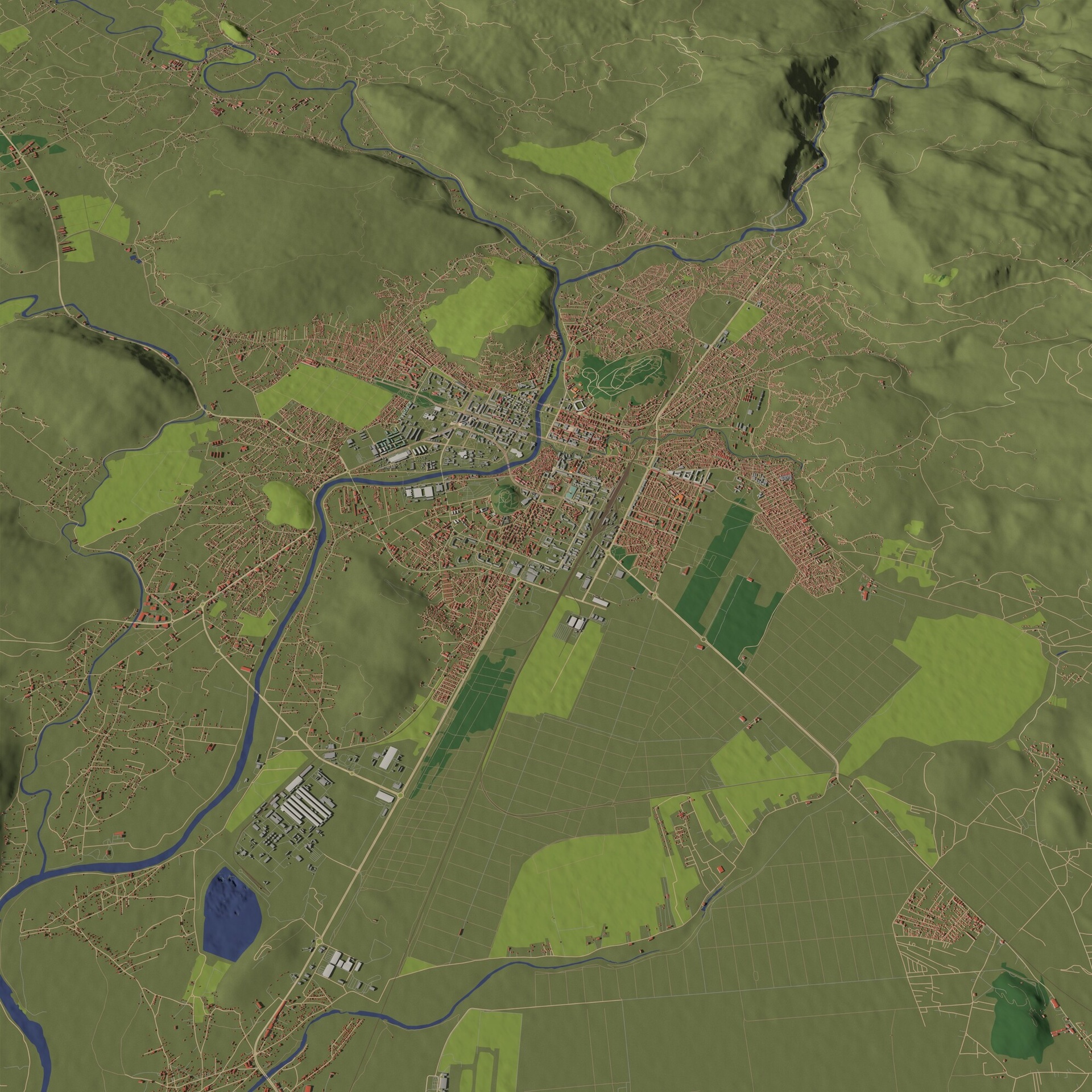 商品 Podgorica Montenegro - aerial scene 的媒体 1
