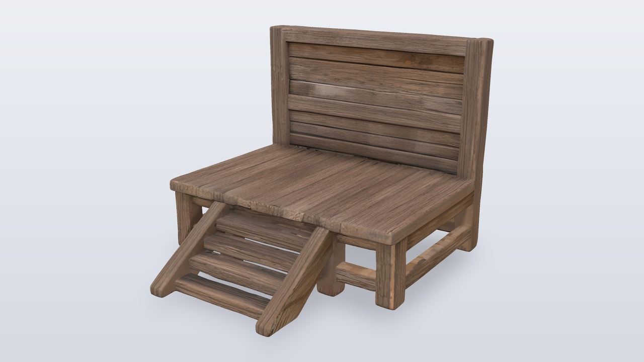 Media 1 for listing Rustic Wooden Market Stage