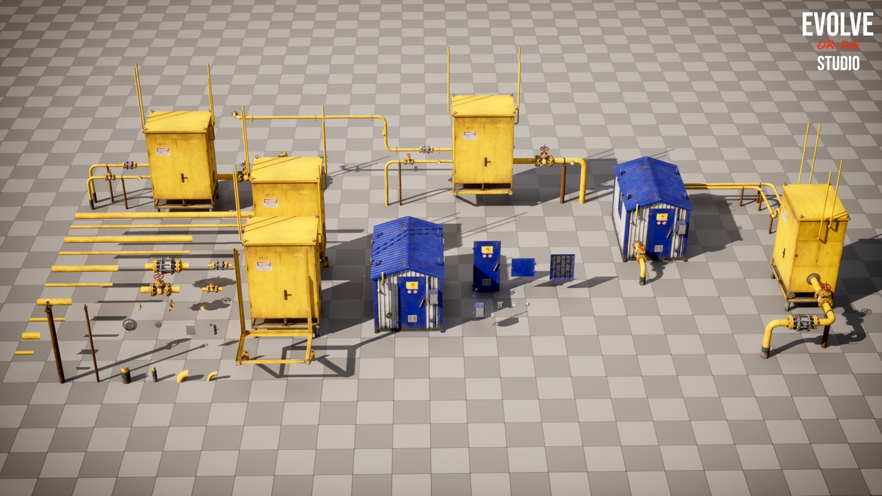 Media 1 for listing Industrial Gas Set Props Pack
