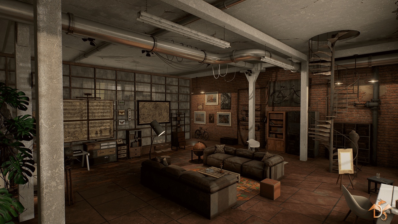 商品 Laboratory Interior Studio in Loft Style 的媒体 1