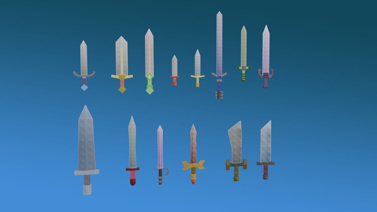 Media 1 for listing Low Poly Swords Pack