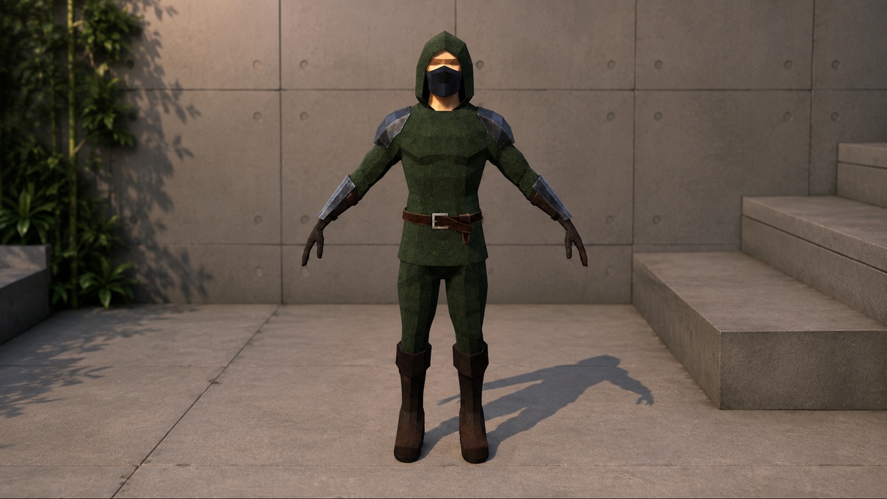 Media 1 for listing Thief Raven Lowpoly