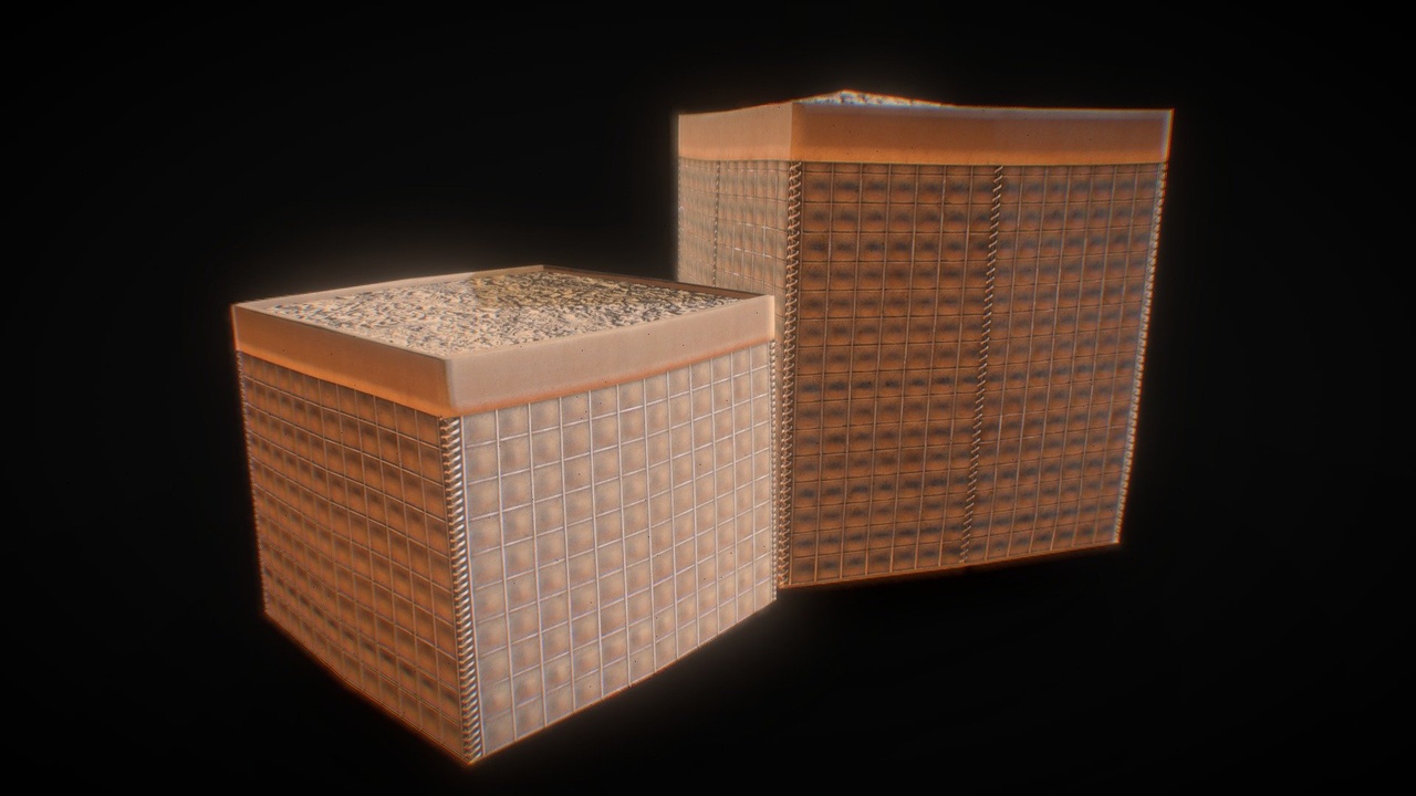 Media 1 for listing Hesco-style barrier set
