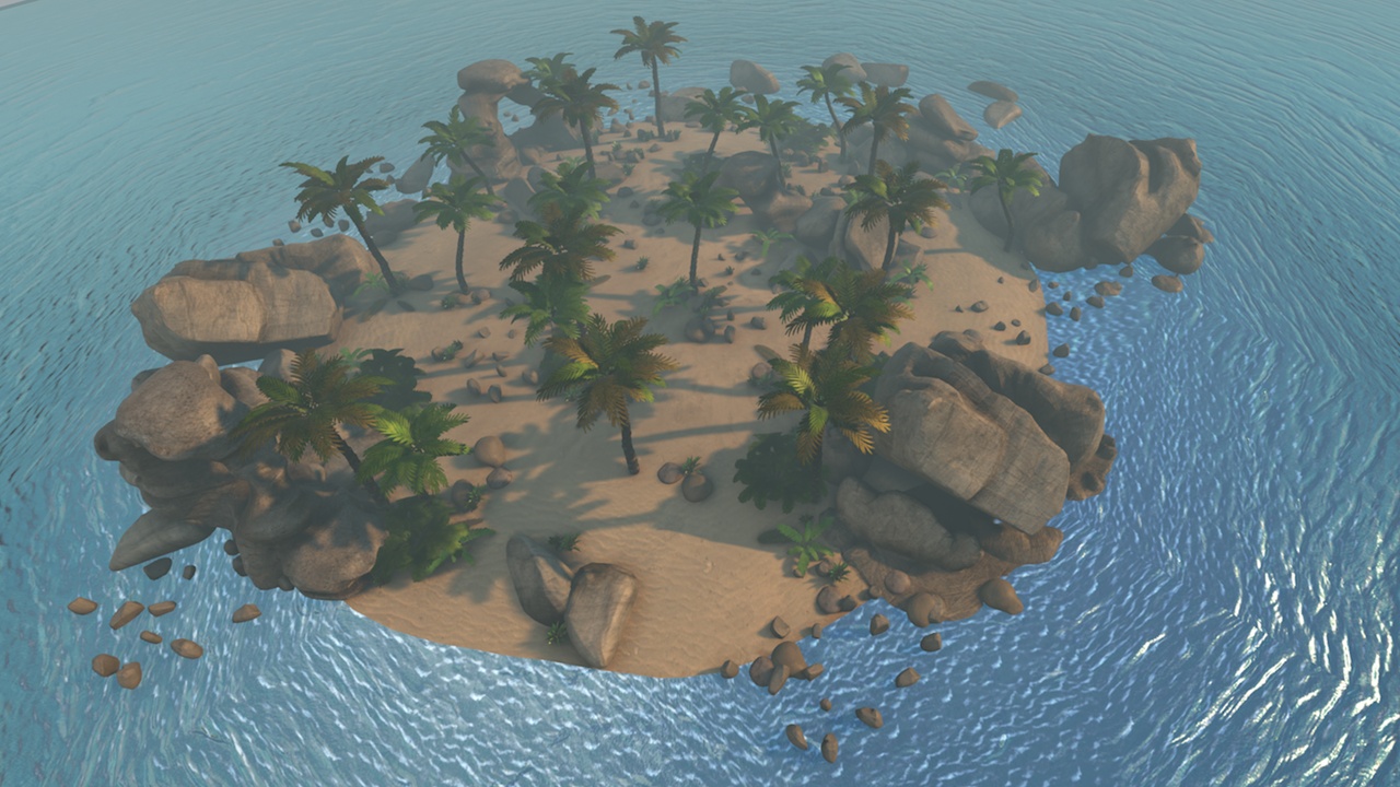 Media 1 for listing Realistic Beachfront Nature Island 4 Asset Package