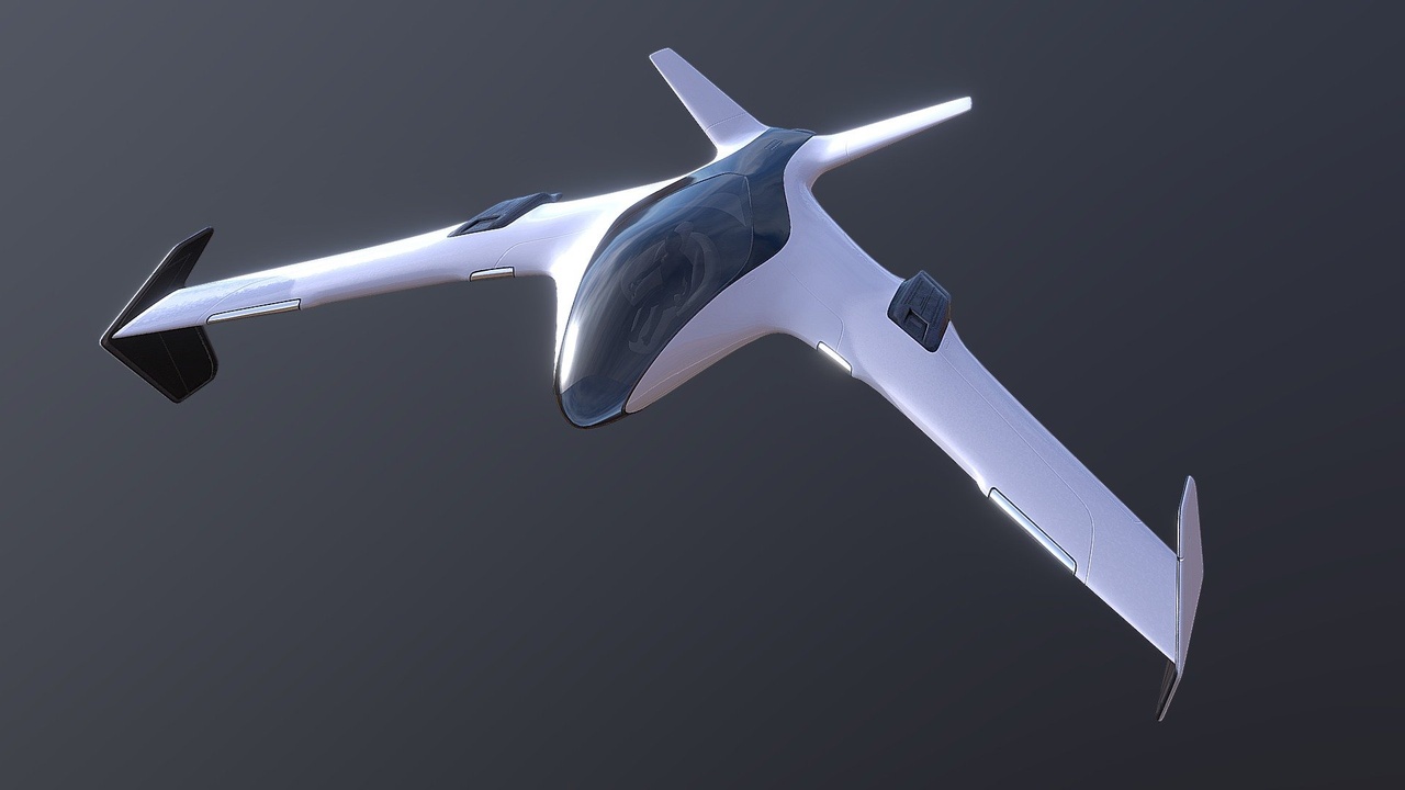 Media 1 for listing Futuristic Jet Glider "Aero"
