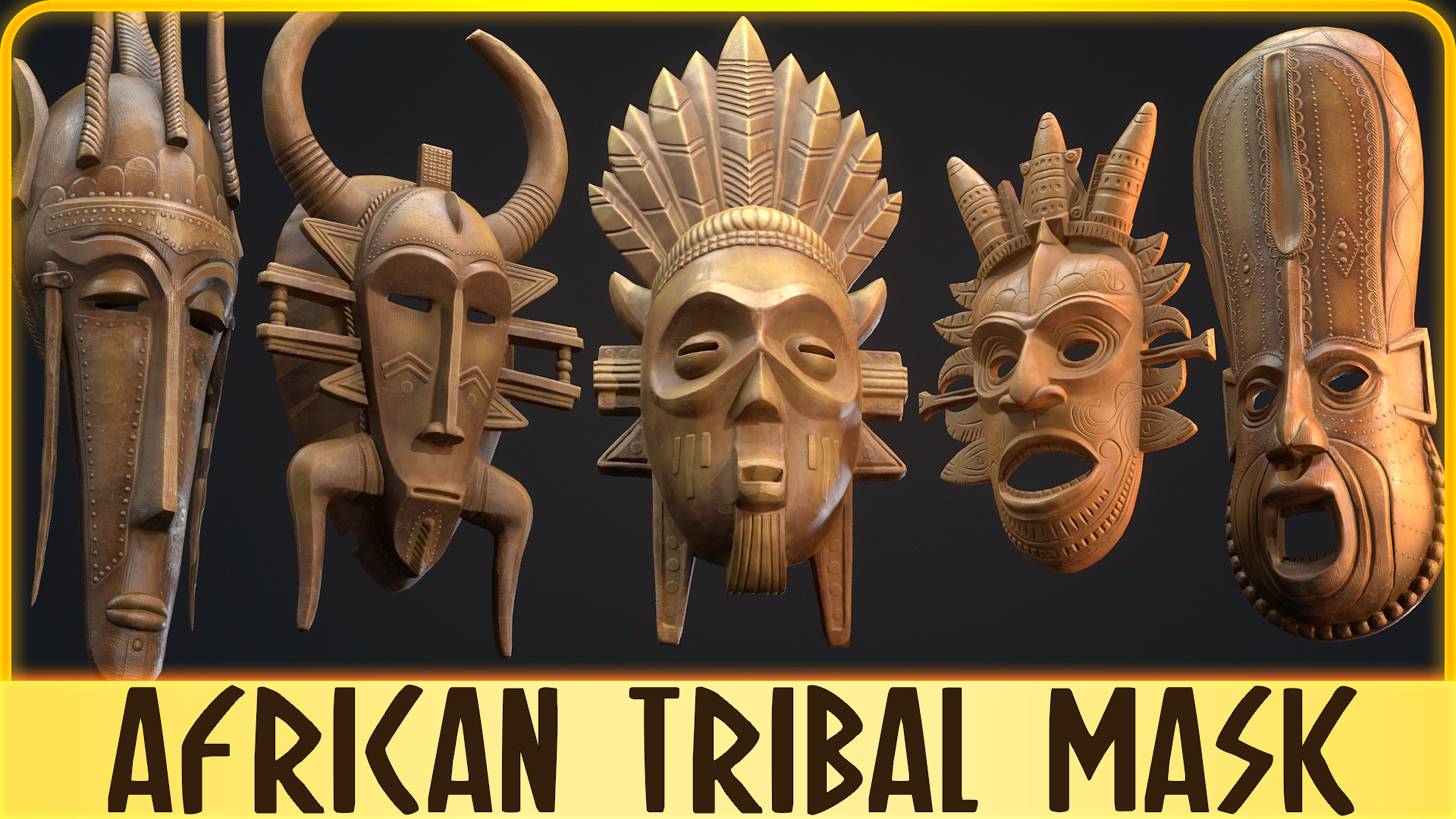! African Tribal Masks UE ! | Fab