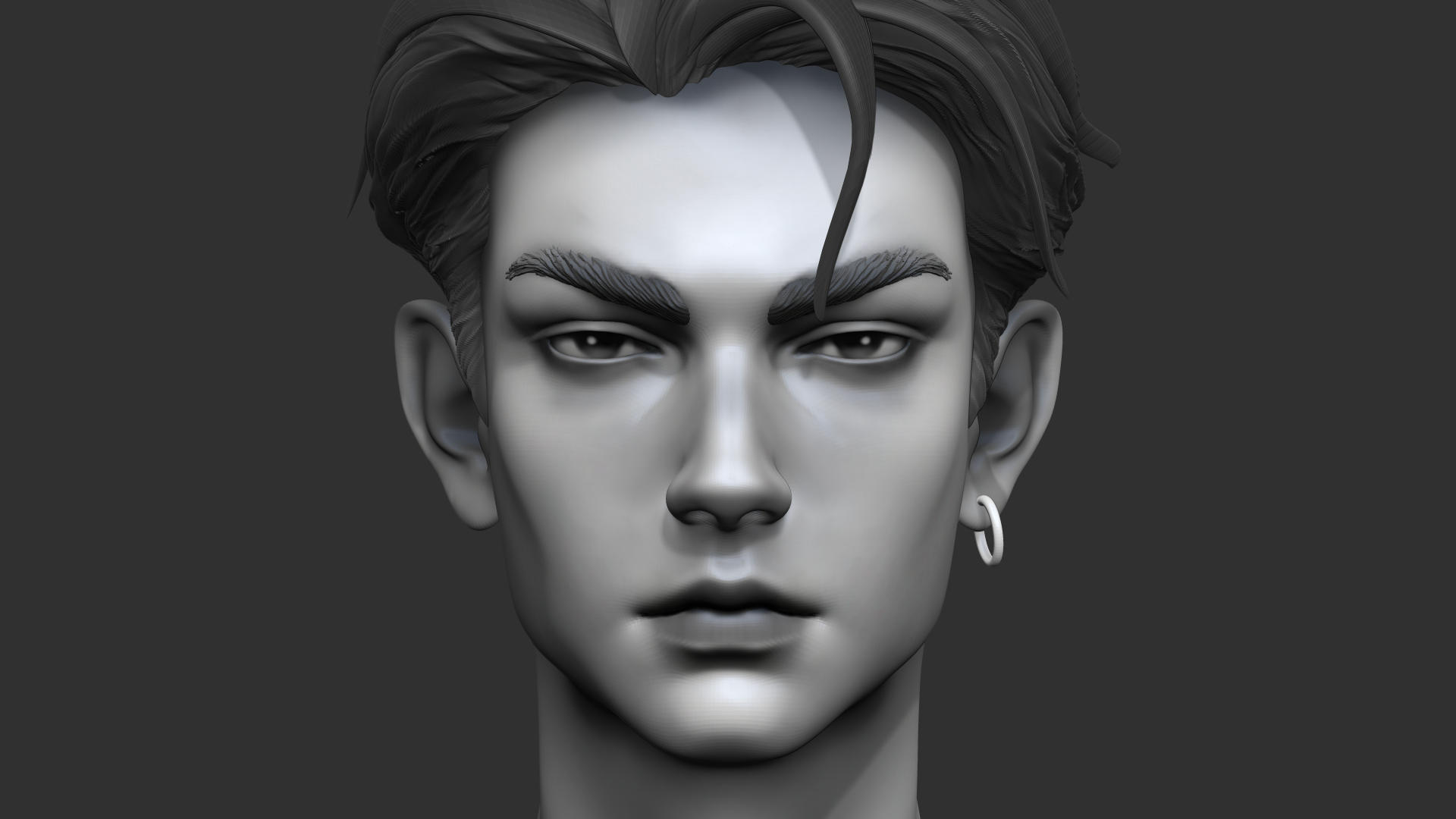 BASE MESH HEAD MALE SEMI-REAL STYLE | Fab