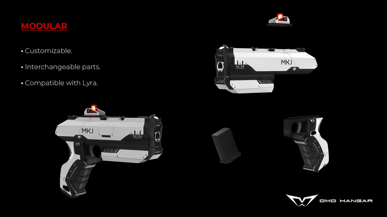 Media 1 for listing SciFi Pistol Pack MK I