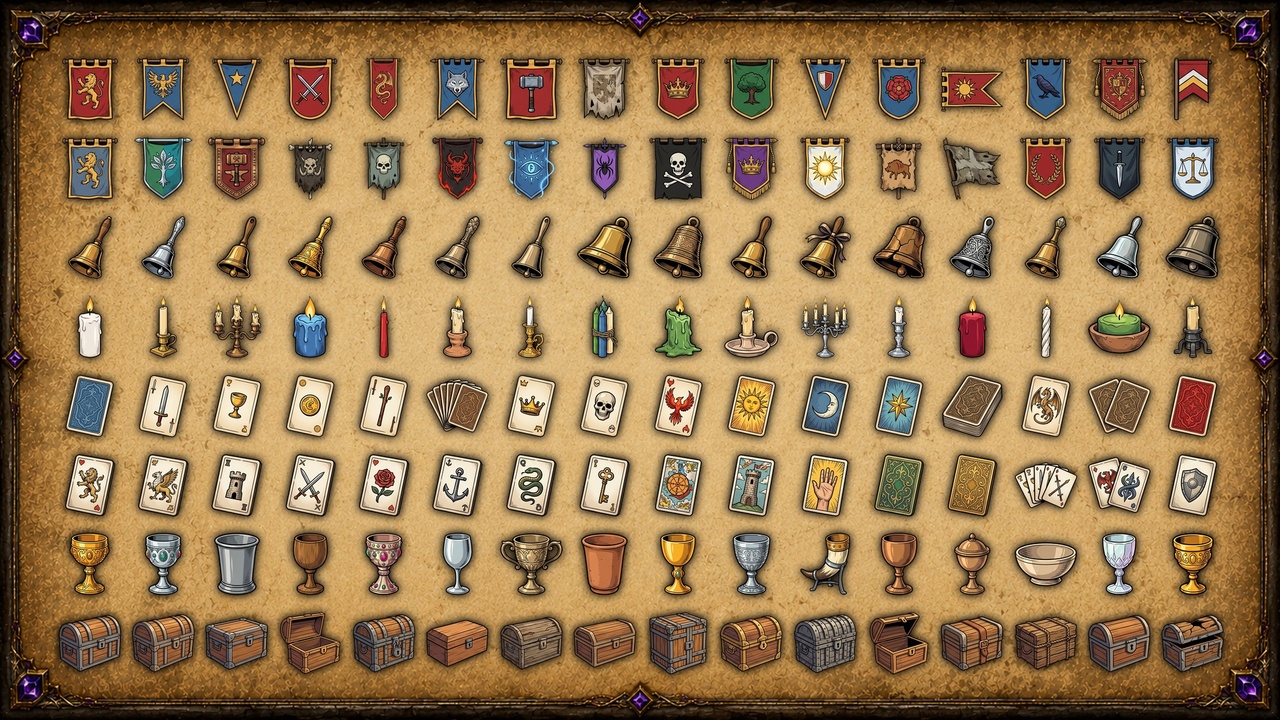 Media 1 for listing 800 Fantasy Items & Loot Icons - RPG Inventory Pack