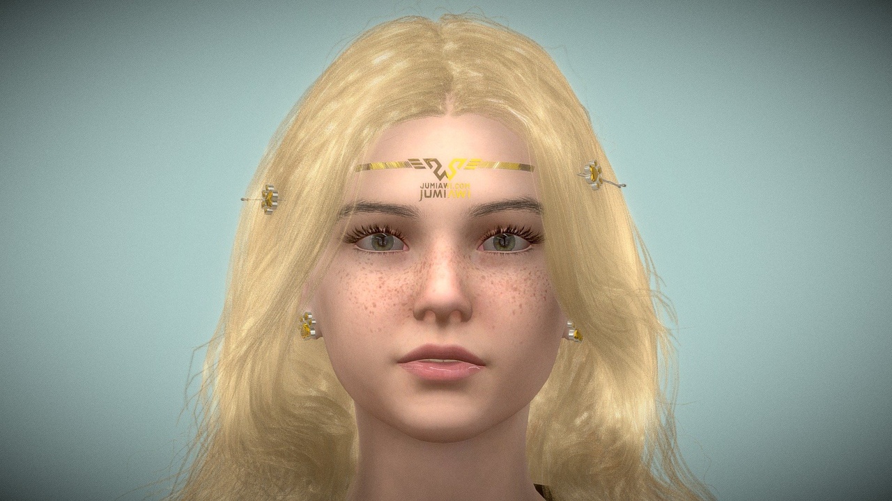 Media 1 for listing OLIVIA Realistic Female 3D Model GLTF Rigged