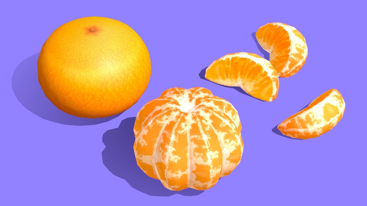Mandarin Orange 제품 등록을 위한 미디어 1개