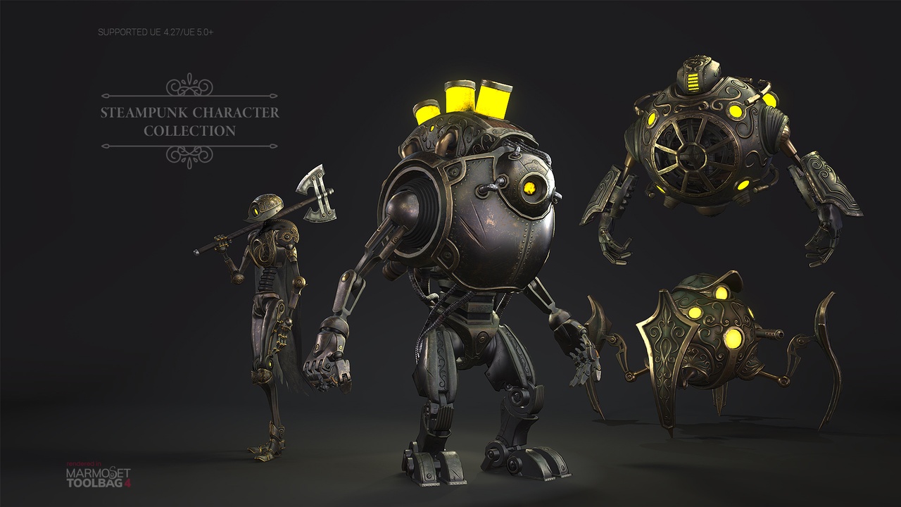 Media 1 for listing Steampunk character collection