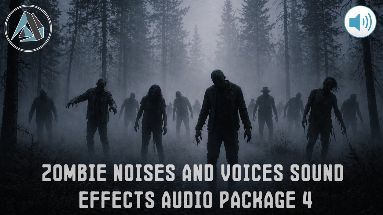 Media 1 for listing Zombie Noises And Voices Sound Effects Audio Package 4