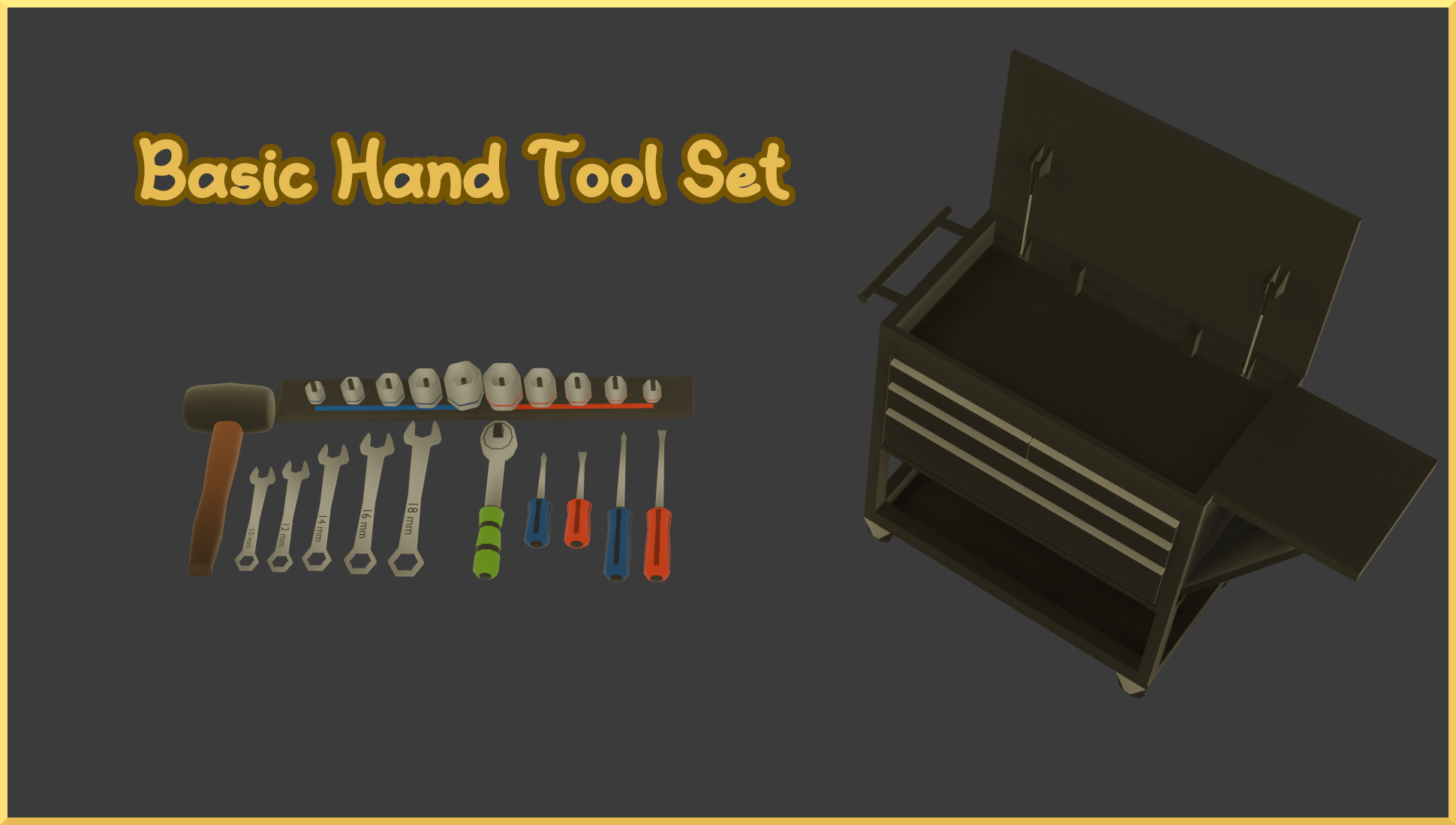 Basic Stylized Hand Tool Asset Pack | Fab
