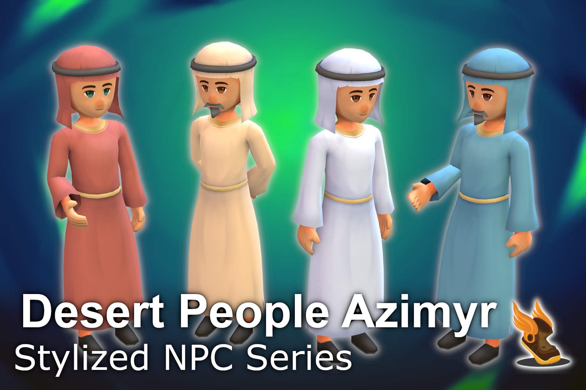 Media 1 for listing Stylized NPC - Desert People Azimyr