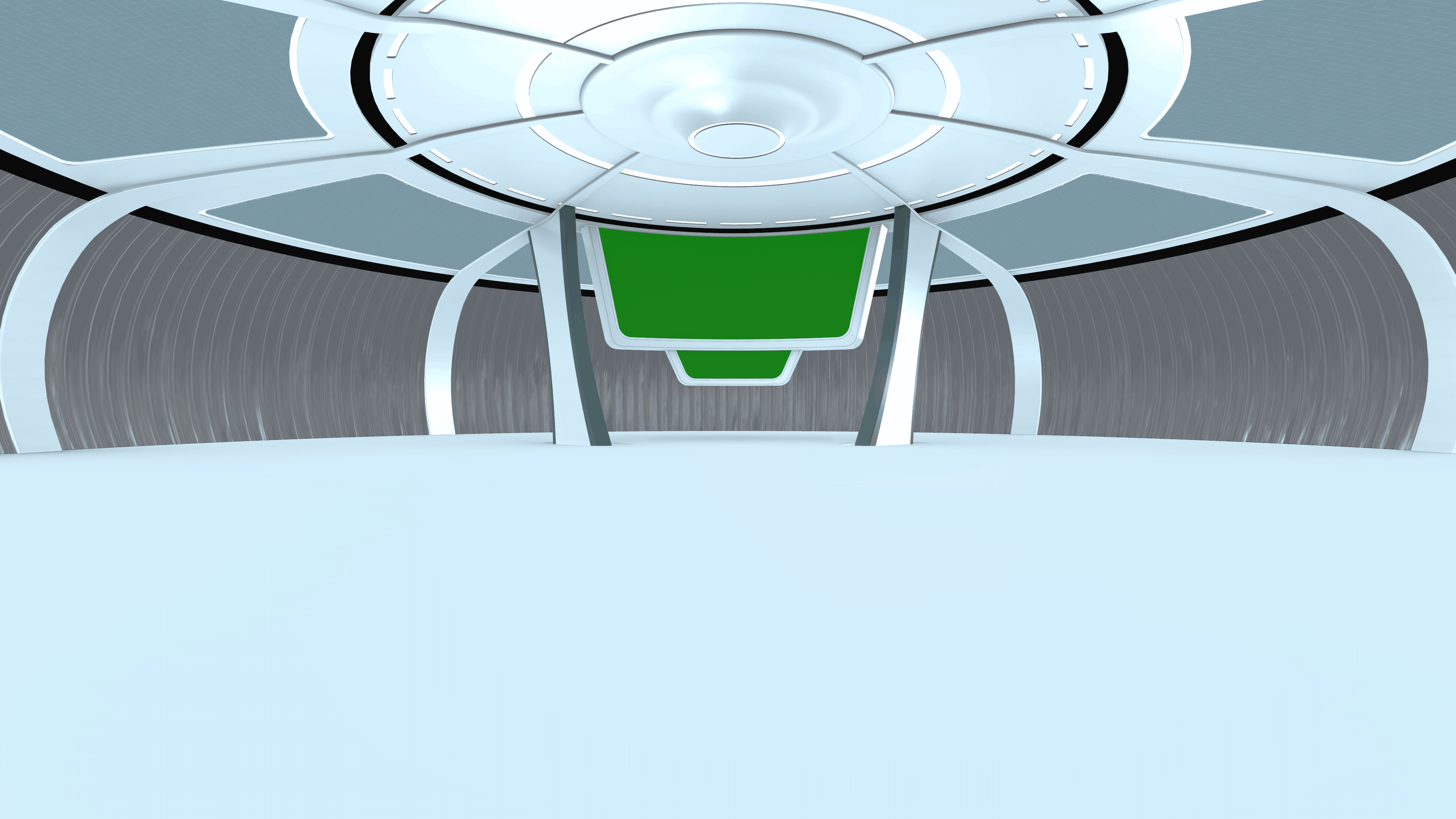 Aether Nexus Corridor & Broadcast Hub – Futuristic Modular Interior Set ...
