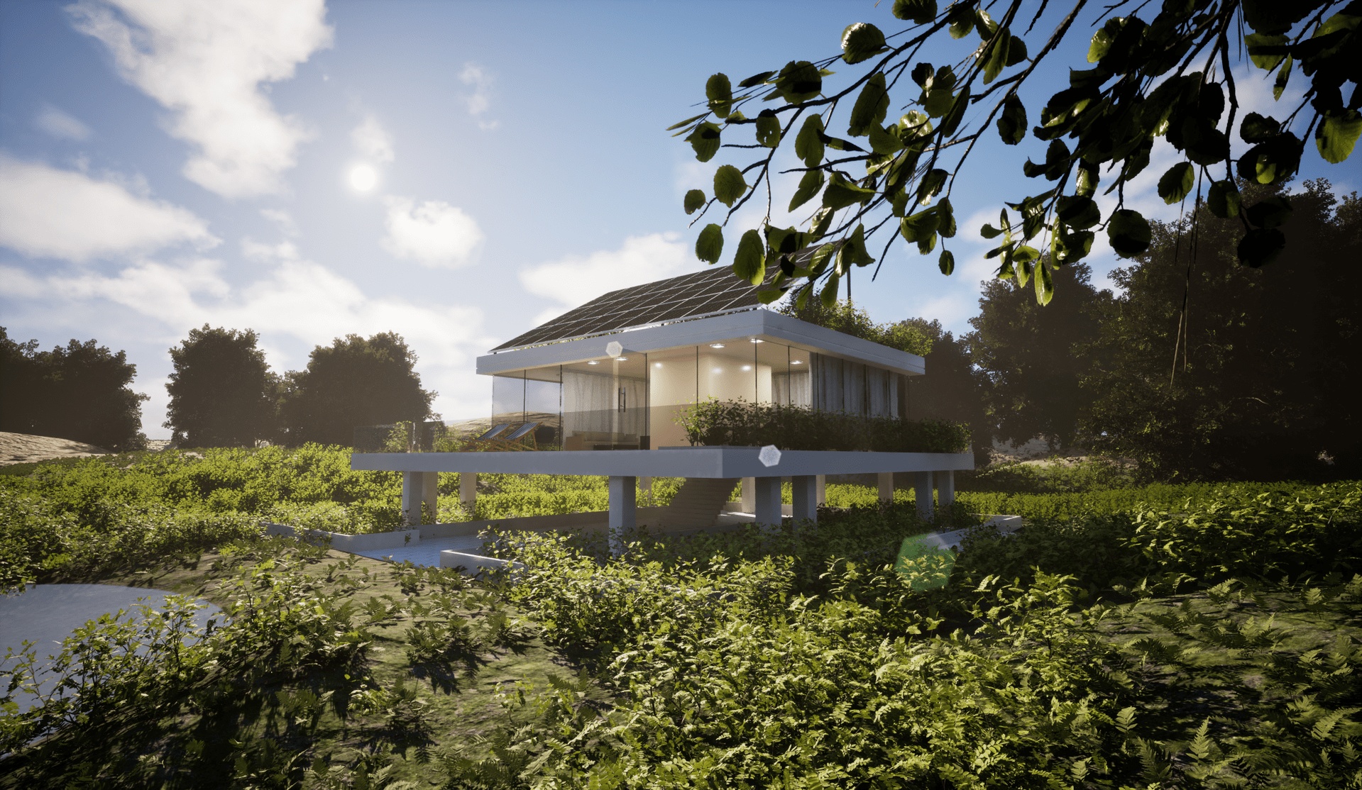 Media 1 for listing Modern Sustainable House - 3D Asset