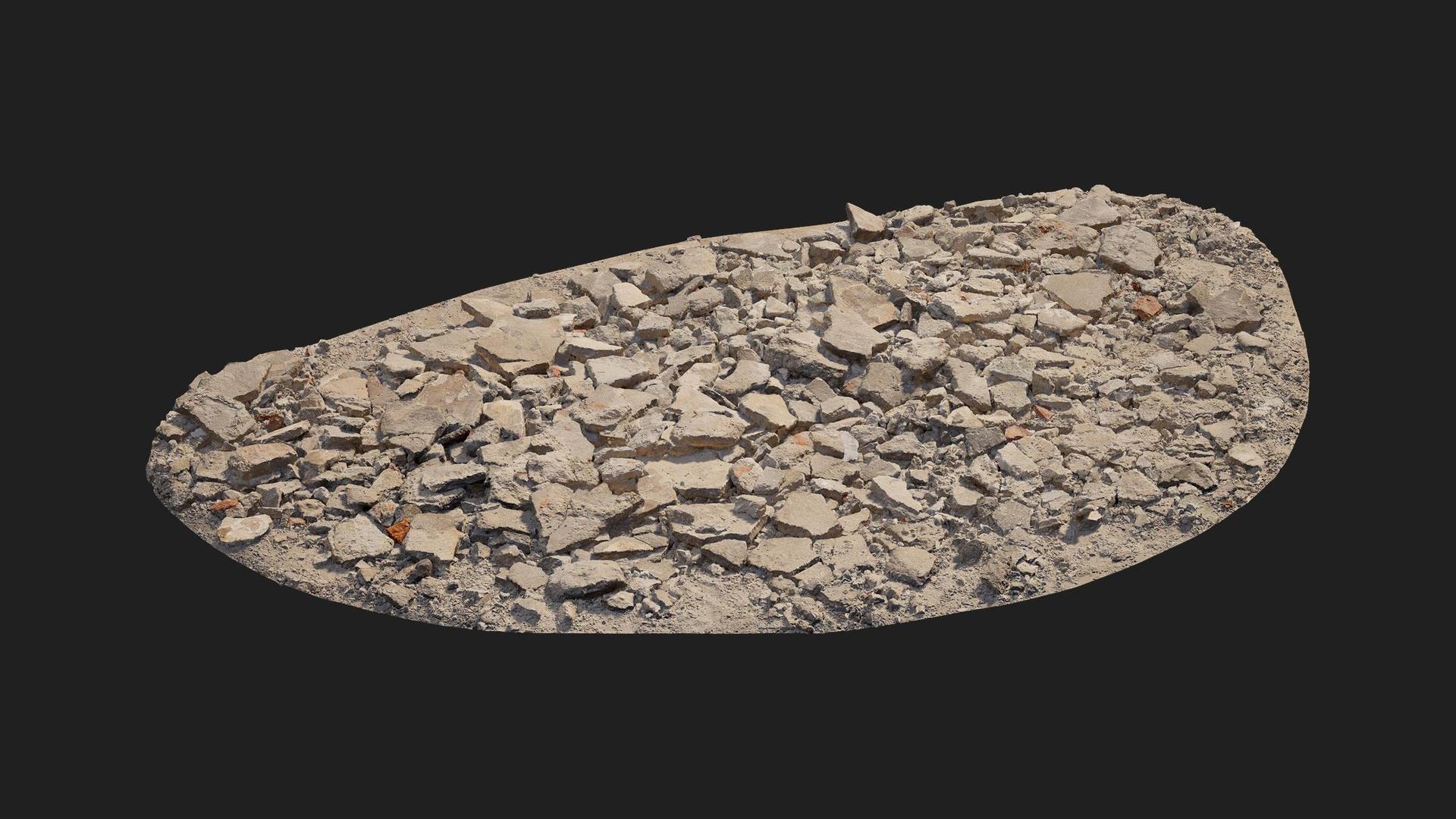 Industrial Abandoned Factory Rubble Pile Plaster M 02 | Fab