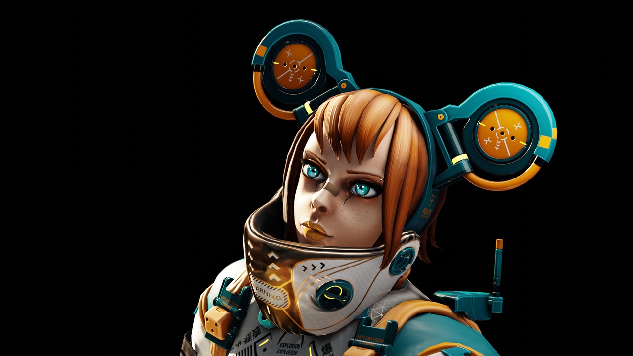 Media 1 for listing Sci-Fi Cyberpunk Girl