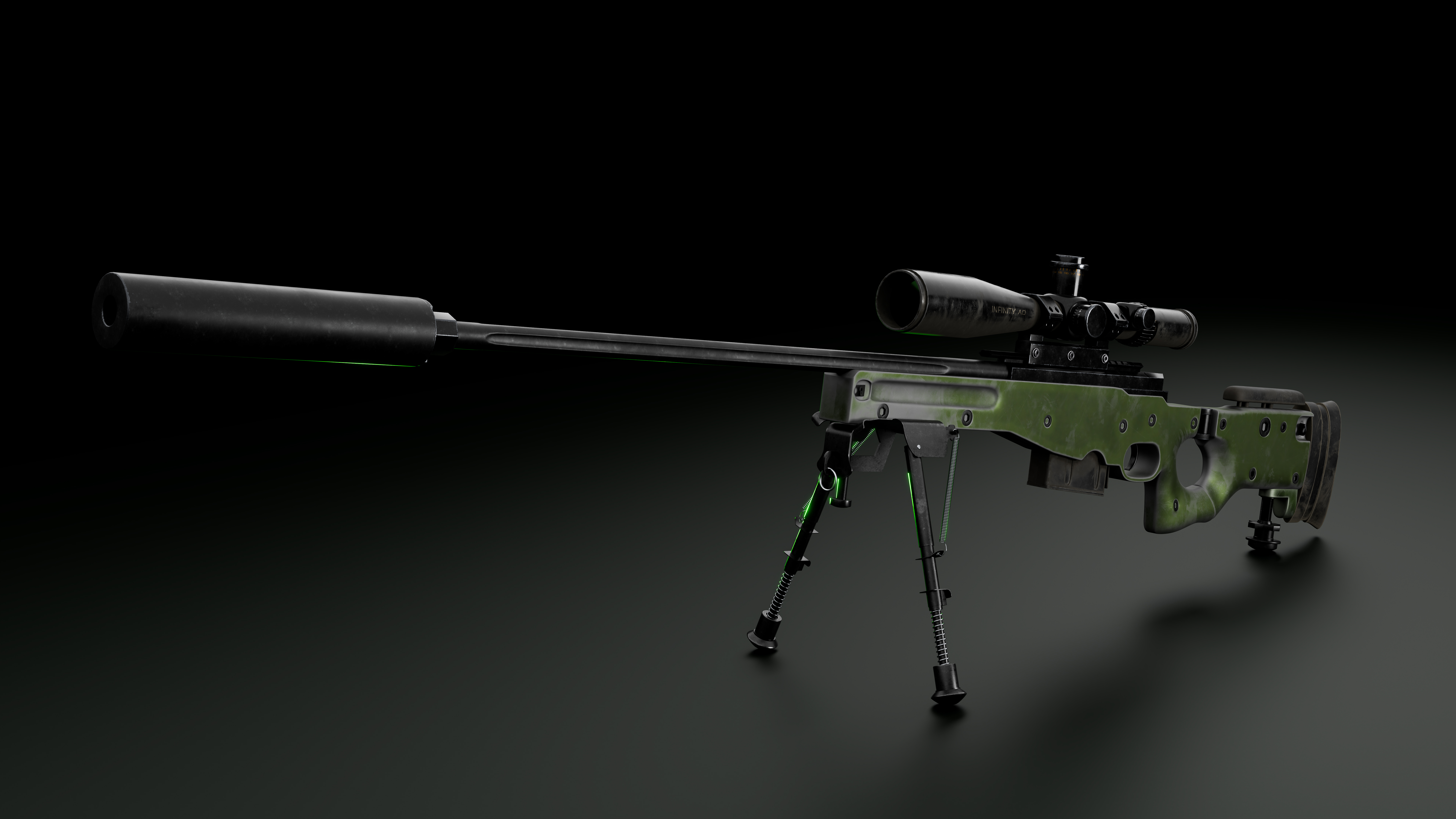 Sniper Rifle Texture Realistic Sniper Rifle High Poly Cinematic Weapon with 4K Textures | Fab