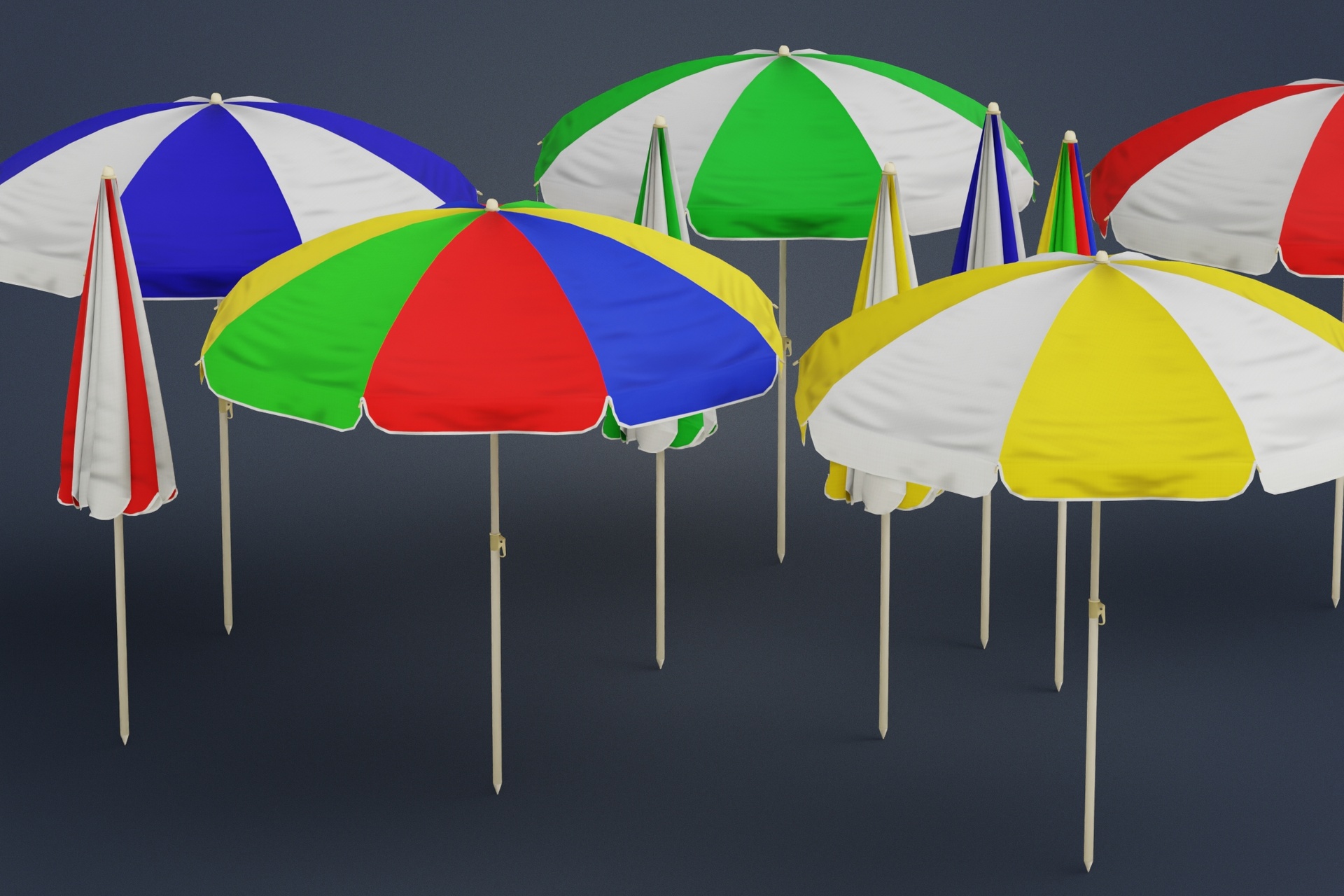 Media 1 for listing Beach Umbrella Pack A Game-Ready